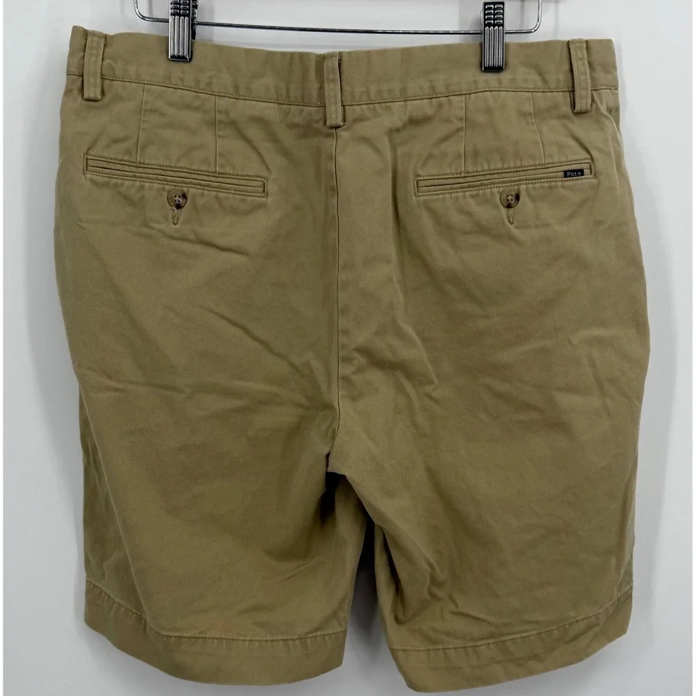 Polo Ralph Lauren Shorts‎ Mens 34 Khaki Classic Fit 9 Inch Chino Tan